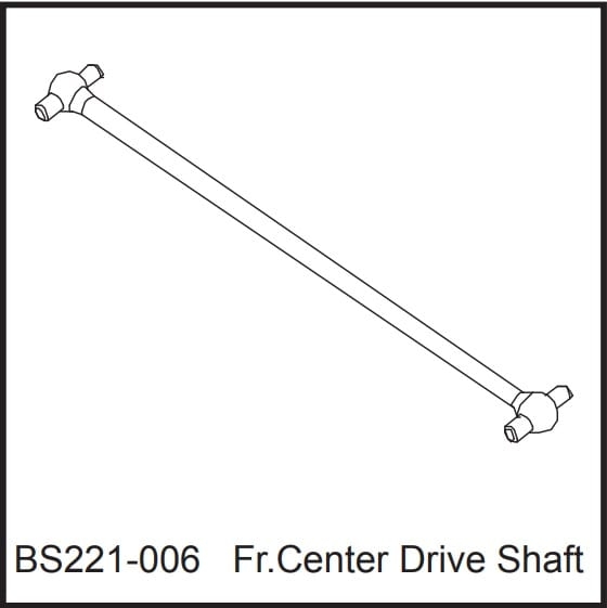 221-006 BSD Fr. Center Drive Shaft