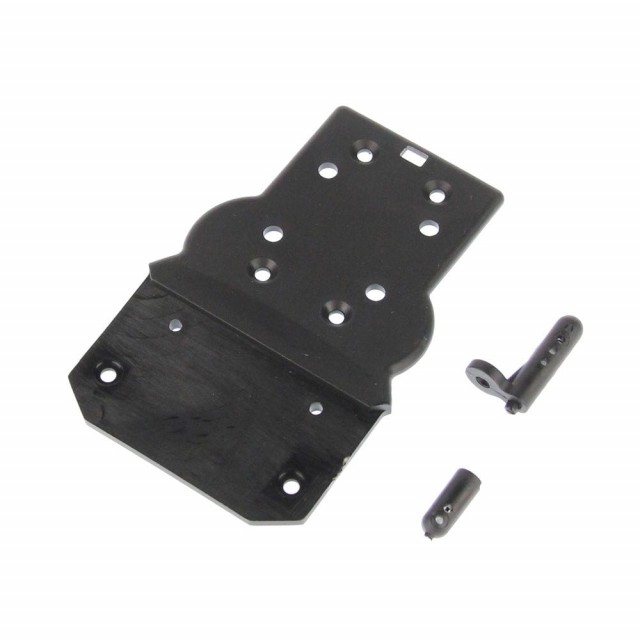 681-P004 HBX Front Bottom Plate + Buggy Body Posts