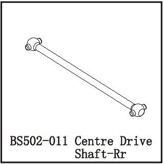 502-011 BSD CENTRE DRIVE SHAFT-RR