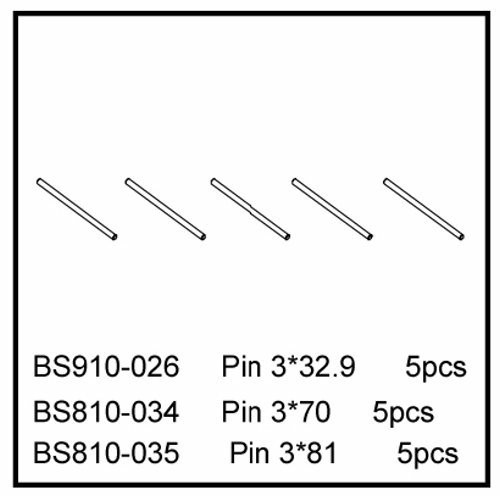 BSD PIN 3*32.9MM 45-910-026