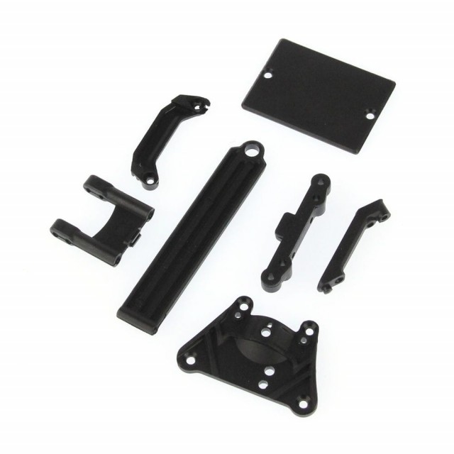 18101 HBX Front Top Plate+ Servo Guard + Suspension Brace