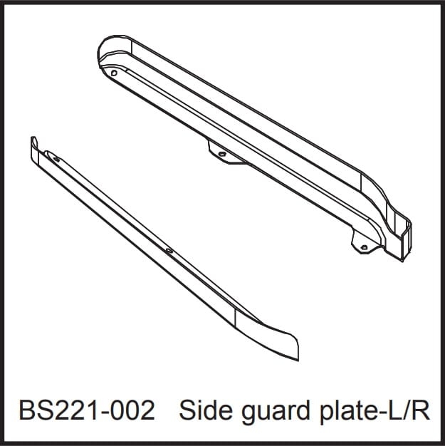 221-002 BSD Side Guard Plate-L/R