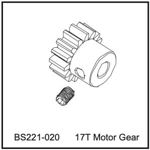 221-020 BSD 17T Motor Gear