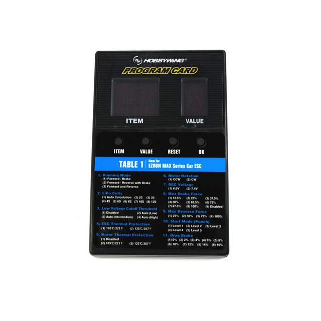 HobbWing Program Card ESC/Speed Controller