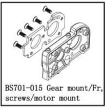 701-015 BSD GEAR MOUNT/FR, SCREWS/MOTOR MOUNT