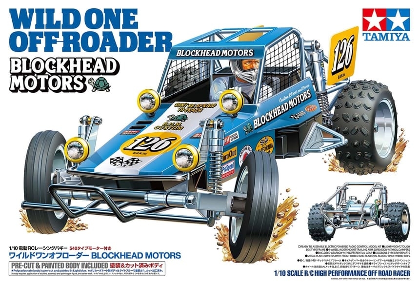 未走行　中古　WILD ONE OFF ROADER 1/10 Tamiya 1/10 Wild One Off-Roader Blockhead Motors / No ESC
