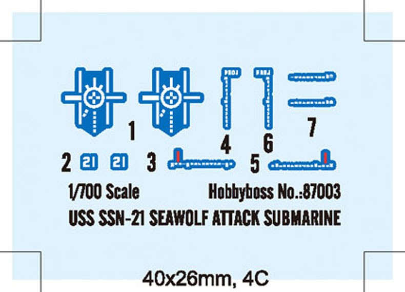 USS Sea Wolf SSN-21 Attack Submarine Modern US Trumpeter 05904