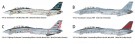 Tamiya 1/48 Grumman F-14A Tomcat (Late Model) Carrier Launch Set thumbnail