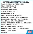 COBI Supermarine Spitfire Mk.IXe - 364 deler thumbnail