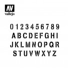 Vallejo Stencils Stamp Font 1/35 thumbnail