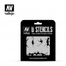 Vallejo Stencils Cracked Wall 1/35 thumbnail