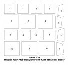 Trumpeter 1/35 Russian KZKT-7428 Transporter with KZKT-9101 Semi-Trailer thumbnail