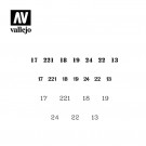 Vallejo Stencils Soviet Numbers WWII 1/35 thumbnail