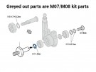 54996 Tamiya M-Chassis Lightweight One-Piece Aluminum Axle and Hub Set thumbnail