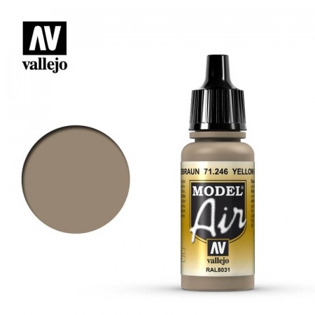 Vallejo Model Air Yellow Brown 17ml (71.246)