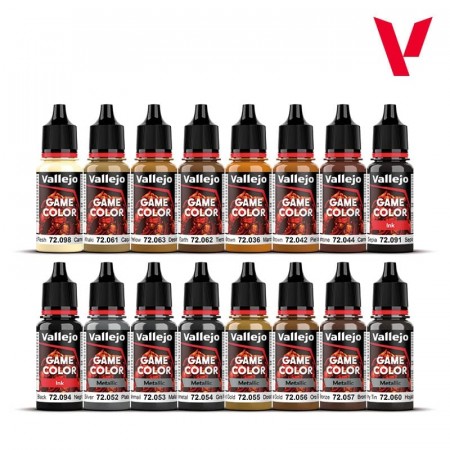 Vallejo Game Color Leather and Metal 16x18ml