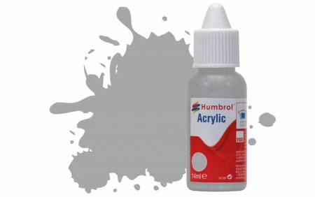 Humbrol Akryl No 129 US Gull Grey - Satin 14ml Dropper Bottle
