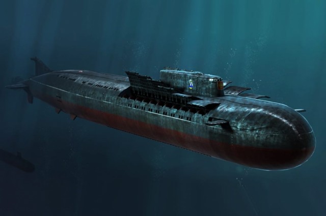 HobbyBoss 1/350 Russian Navy SSGN Oscar II Class Kursk Cruise Missile Submarine