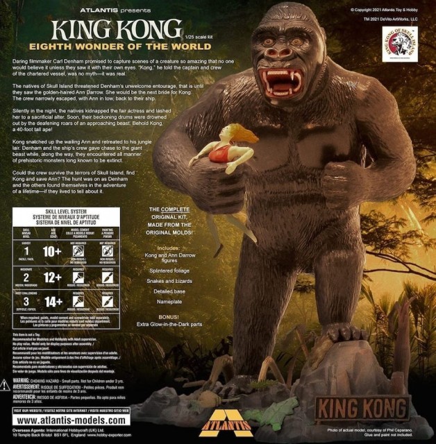 Atlantis 1/25 King Kong Glow in the Dark Edition