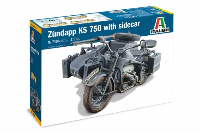 Italeri 1/9 Zundapp KS 750 with Sidecar