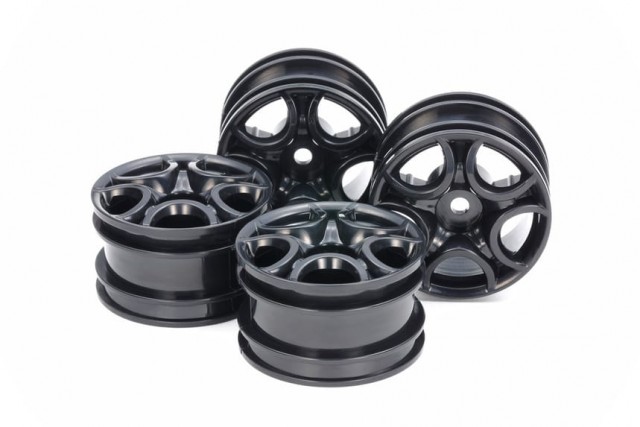 51659 Tamiya C-Shaped 10-Spoke Wheels (Black) 4stk.