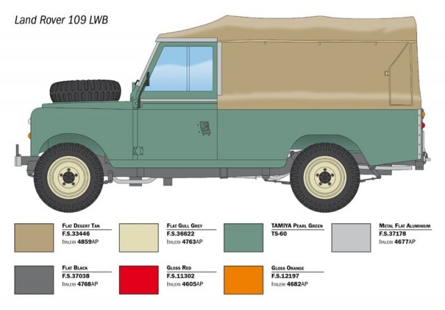 Italeri 1/24 Land Rover 109 LWB