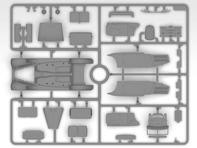 ICM 1/35 Typ 320 (W142) Soft Top - WWII German Staff Car