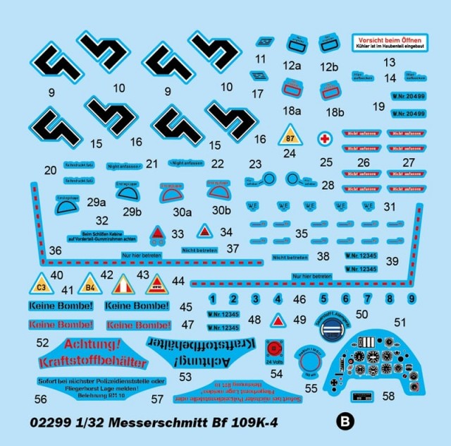 Trumpeter 1/32 Messerschmitt Bf109K-4