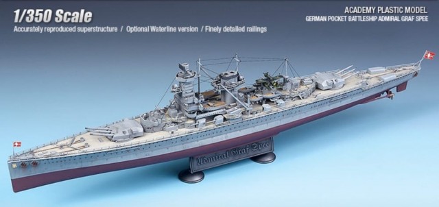 Academy 1/350 German Pocket Battleship Admiral Graf Spee