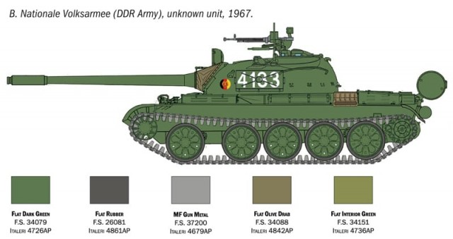 Italeri 1/72 T-55 A Medium Battle Tank