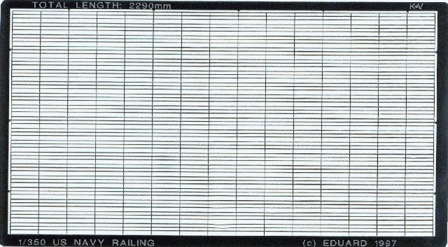 Eduard 1/350 US Navy Railing (Oppgraderingsdel)