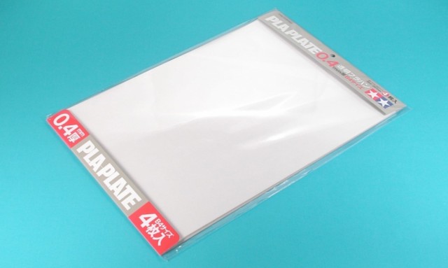 Tamiya Clear PLA-Plate 0.4mm Size B4 (4stk.)
