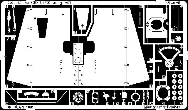 Eduard 1/35 Detaljsett Flak 36/37 88mm (for Tamiya kit)