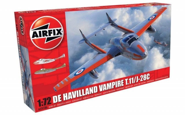Airfix 1/72 De Havilland Vampire T.11/J-28C