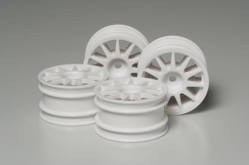 51237 Tamiya M-Chassis 11-Spoke Wheels Hvite 4 stk.