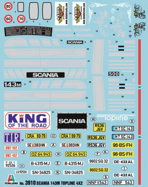 Italeri 1/24 Scania 143M Topline 4x2
