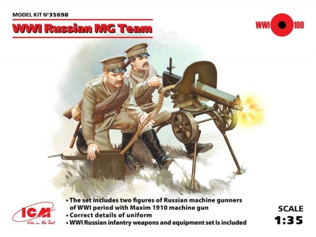 ICM 1/35 WWI Russian Maxim MG Team