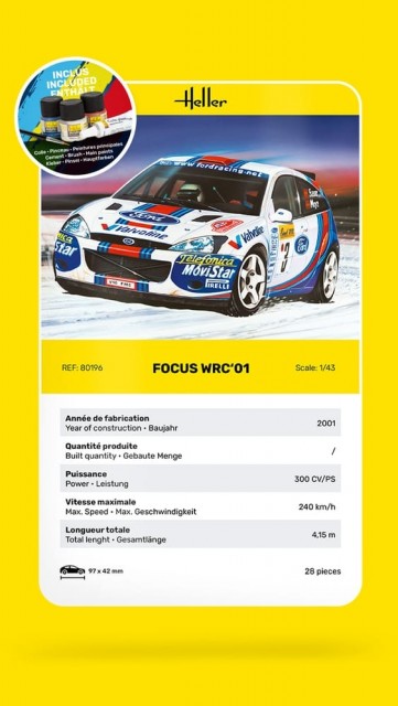 Heller Startsett 1/43 Ford Focus WRC´01