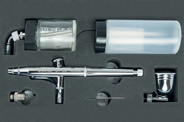 Sparmax Airbrush DH-125 Dual-Action 0,5mm Gravity Feed 7ml, 22ml og 80ml