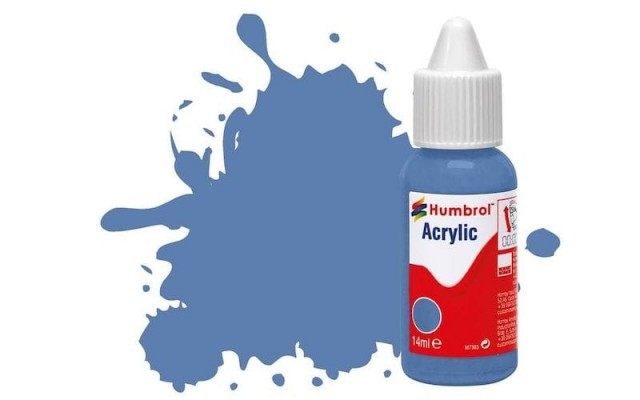 Humbrol Akryl No 109 WWI Blue - Matt 14ml Dropper Bottle
