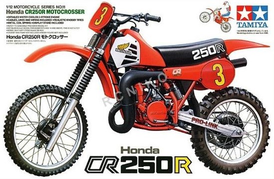Tamiya plastbyggesett 1/12 Honda CR250R 14011