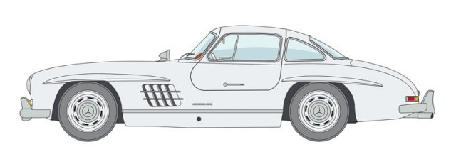 Italeri 1/16 Mercedes-Benz 300SL Gullwing