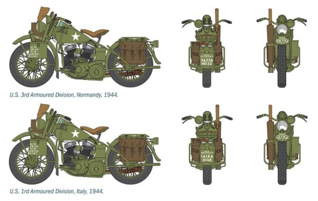 Italeri 1/35 U.S. Motorcycles - D-Day Normandy 1944