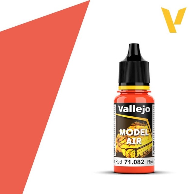 Vallejo Model Air Fluorescent Red 17ml (71.082)