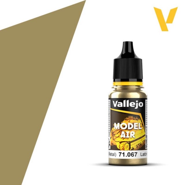 Vallejo Model Air Bright Brass Metallic 17ml (71.067)