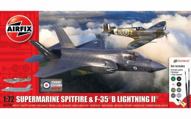 Airfix Gavesett 1/72 Supermarine Spitfire and F-35B Lightning II