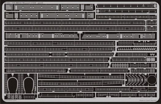 Eduard 1/350 Detaljesett USS BB-63 Missouri (for Tamiya kit)