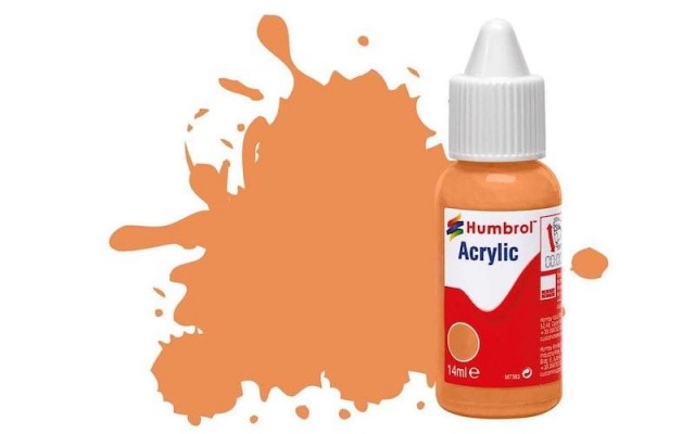 Humbrol Akryl No 61 Flesh - Matt 14ml Dropper Bottle