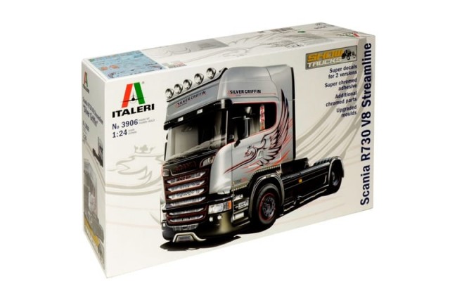 Italeri 1/24 Scania R730 V8 Streamline Silver Griffin