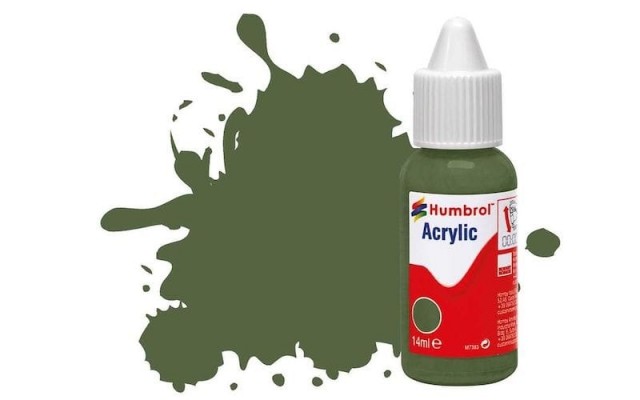 Humbrol Akryl No 117 US Light Green - Matt 14ml Dropper Bottle